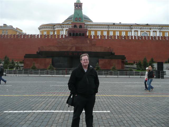 Joe in Front of Lenin's Tomb